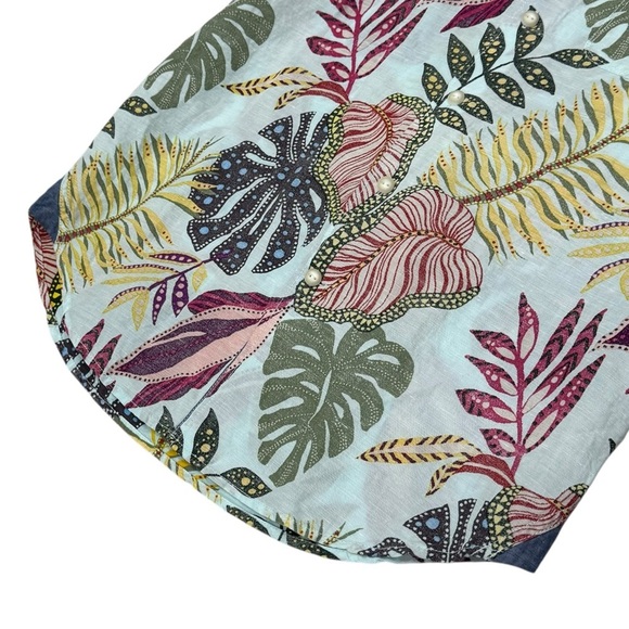 Tommy Bahama Small Men's Retro Vines Short Sleeve Linen Blend Printed Shirt NWT - Picture 4 of 15